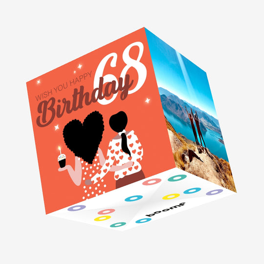 Wish You Happy 68th Birthday Confetti-exploding Greetings Card