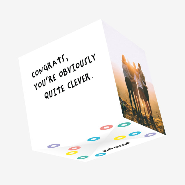 Congrats, You're Obviously Quite Clever Confetti-exploding Greetings Card