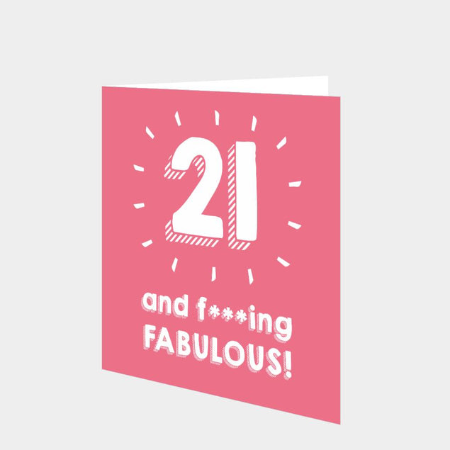 21 and Fabulous Card
