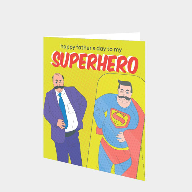 Father's Day Superhero Card