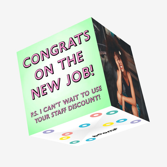 Staff Discount Congrats Confetti-exploding Greetings Card