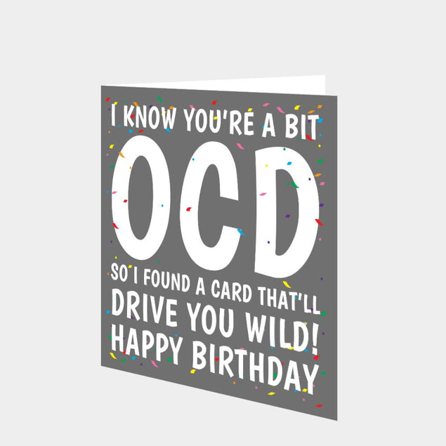 OCD Birthday Confetti Card