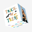 Trick Or Treat Colourful Halloween Confetti-exploding Greetings Card
