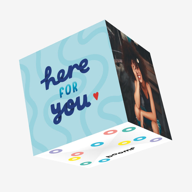 Here For You Confetti-exploding Greetings Card