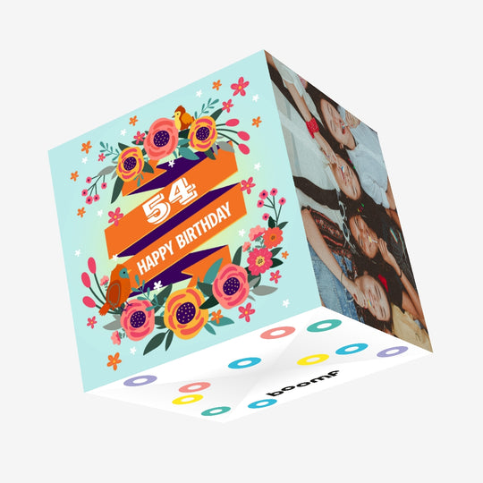 Happy Birthday Birds 54 Confetti-exploding Greetings Card