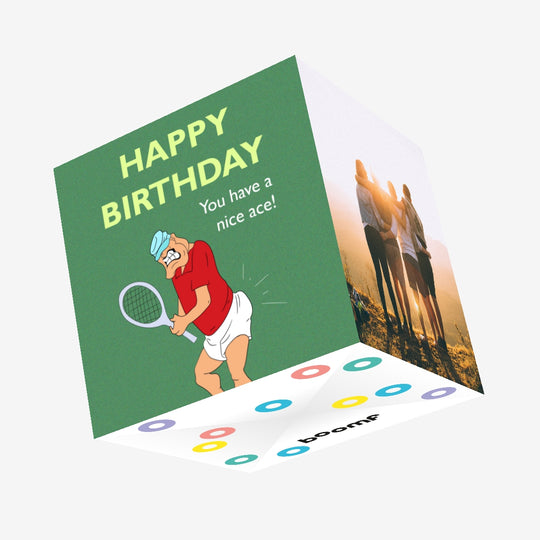 You Have A Nice Ace Happy Birthday Confetti-exploding Greetings Card