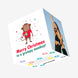 Merry Christmas Grumpy Monkey Confetti-exploding Greetings Card