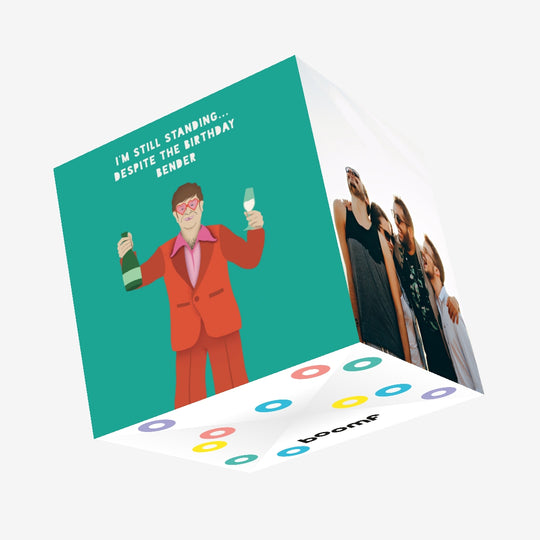 Elton John LGBTQ+ Birthday Confetti-exploding Greetings Card