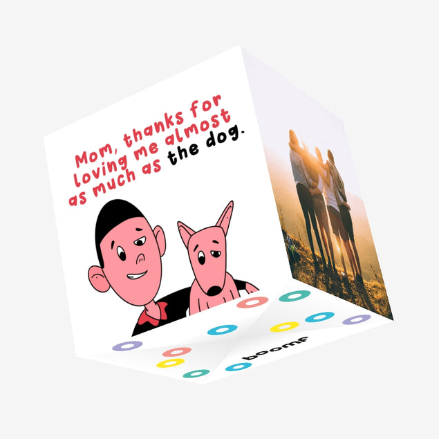 Mom Thanks For Loving Me Confetti-exploding Greetings Card