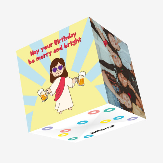Have A Merry And Bright Birthday Confetti-exploding Greetings Card