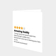 Amazing Daddy Review Card
