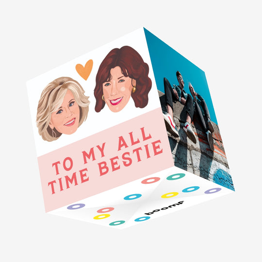 Grace And Frankie Friendship Confetti-exploding Greetings Card