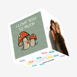 I Love You So Much Cute Mushrooms Valentine's Day Confetti-exploding Greetings Card