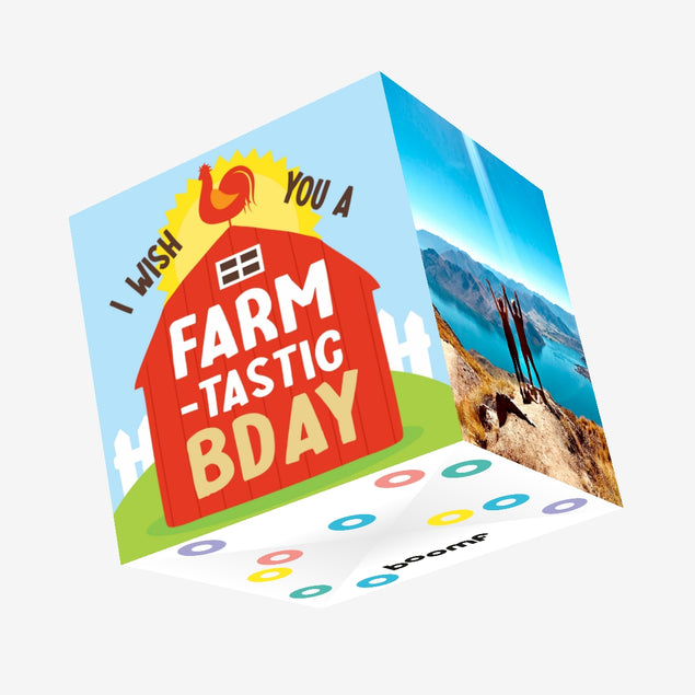 I Wish You Farmtastic Birthday Confetti-exploding Greetings Card