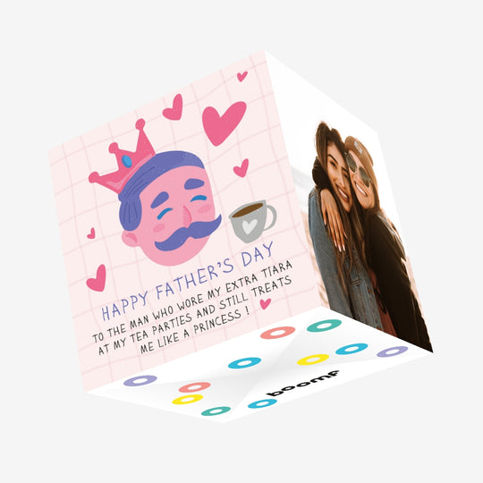 Tea Party Dad Confetti-exploding Greetings Card
