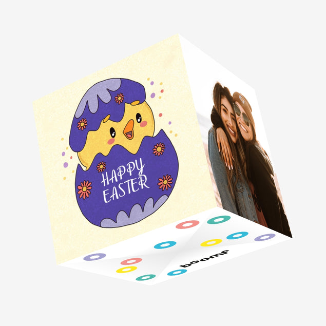 Adorable Chick Easter Confetti-exploding Greetings Card