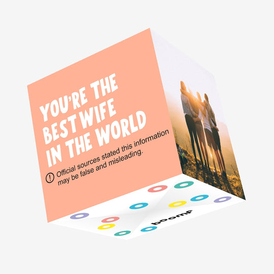 You're The Best Wife In The World Confetti-exploding Greetings Card