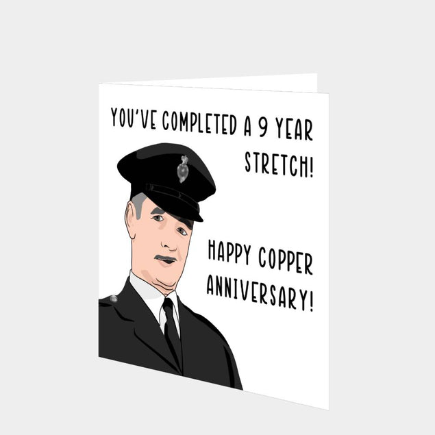 Happy Copper Anniversary Card