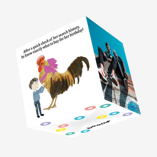 Search History Confetti-exploding Greetings Card