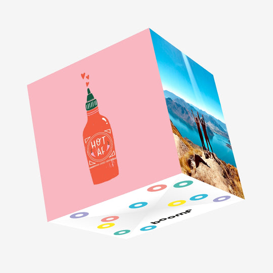 Hot AF Confetti-exploding Greetings Card