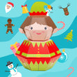 Elf Personalised 3D Pop-up Confetti Wild Card