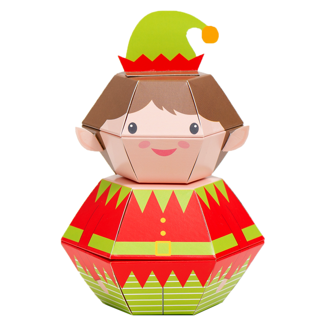 Elf Personalised 3D Pop-up Confetti Wild Card