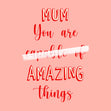 You Are AMAZING Things Bomb 3D Cube Card