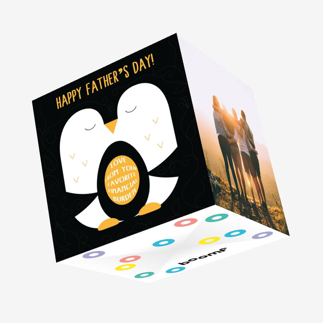 Favorite Financial Burden Confetti-exploding Greetings Card