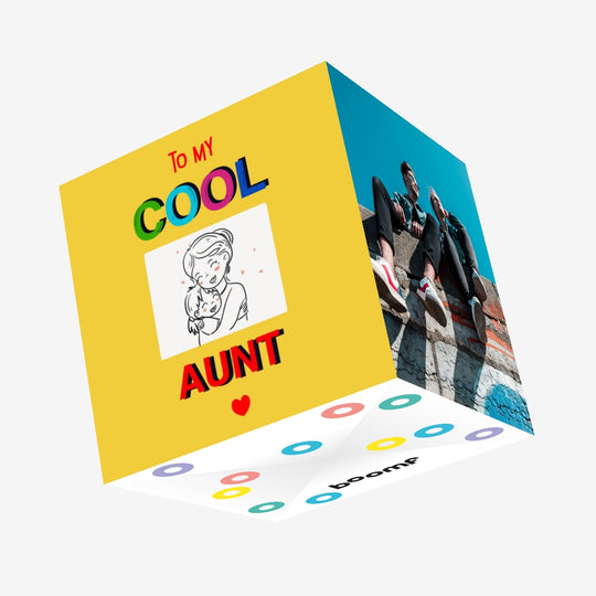 To My Cool Aunt Happy Mother's Day Confetti-exploding Greetings Card