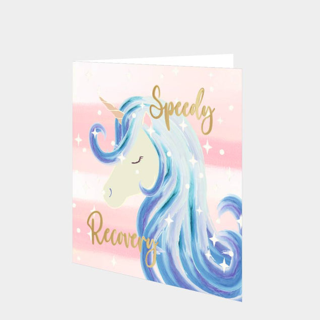 Speedy Recovery Unicorn Card