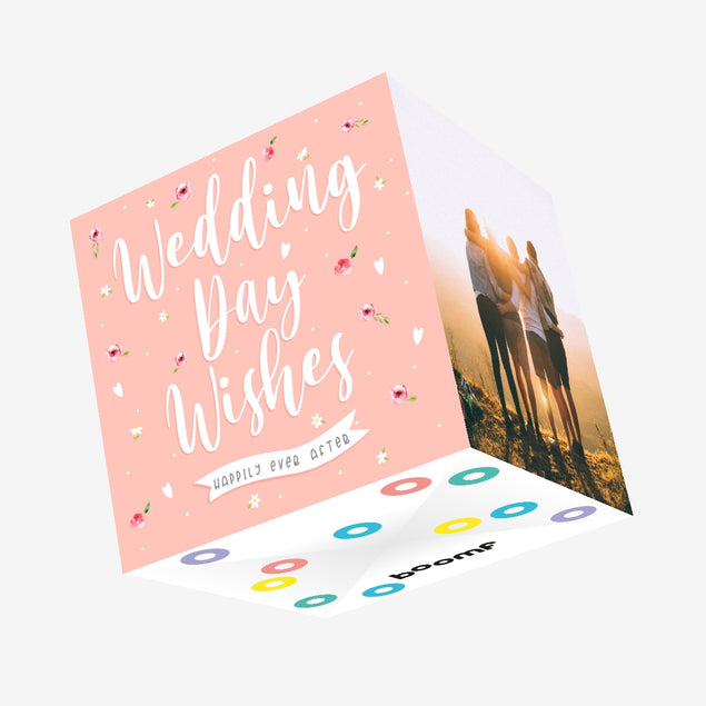 Wedding Day Wishes Happily Ever After Confetti-exploding Greetings Card