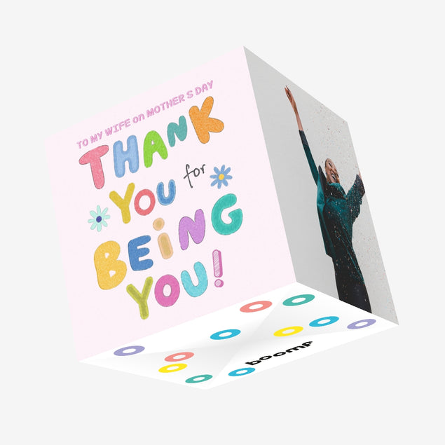 To My Wife On Mother's Day Confetti-exploding Greetings Card