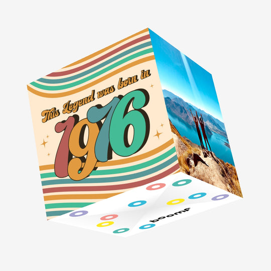 Legend Was Born In 1976 Confetti-exploding Greetings Card