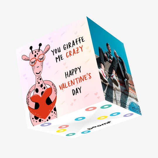 You Giraffe Me Crazy Valentine's Confetti-exploding Greetings Card