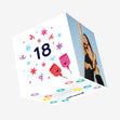 Age 18 Confetti-exploding Greetings Card
