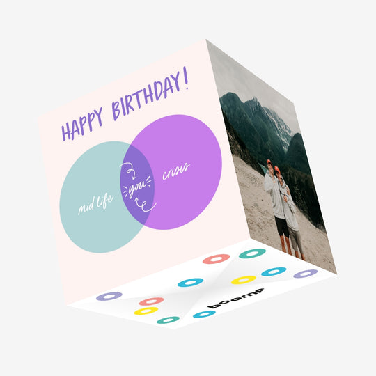 Midlife Crisis Confetti-exploding Greetings Card