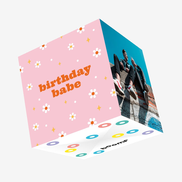 Birthday Babe Confetti-exploding Greetings Card