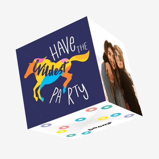 Have The Wildest Party Horse Confetti-exploding Greetings Card