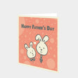 Happy Father's Day Cute Rabbits Card