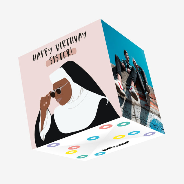 Happy Birthday Sister Birthday Confetti-exploding Greetings Card
