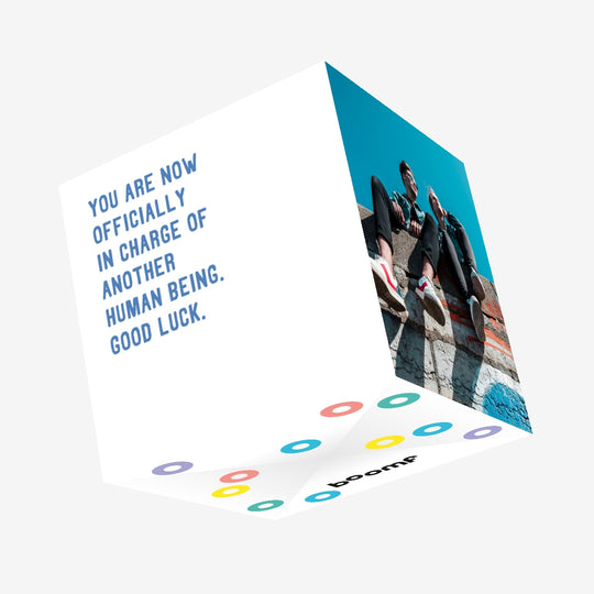 In Charge Of Human Being Confetti-exploding Greetings Card