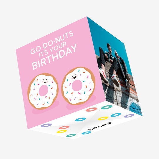 Go Do-Nuts Confetti-exploding Greetings Card