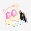 Swirly Sixties Birthday Confetti-exploding Greetings Card