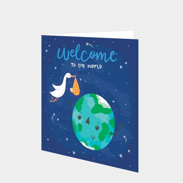 Welcome To The World Baby Boy Card