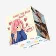 Who's The Best Boy? Cute Anime Girl Valentine's Day Confetti-exploding Greetings Card