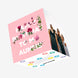 Simple Floral Pink Happy Birthday Auntie Confetti-exploding Greetings Card