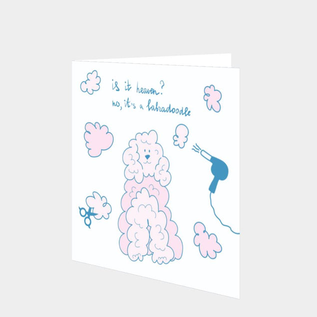 Is It Heaven? Labradoodle Card