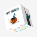 Evil Pumpkin Happy Halloween Confetti-exploding Greetings Card