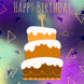 Happy Birthday Colorful Cake