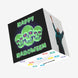 Neon Skulls Happy Halloween Confetti-exploding Greetings Card